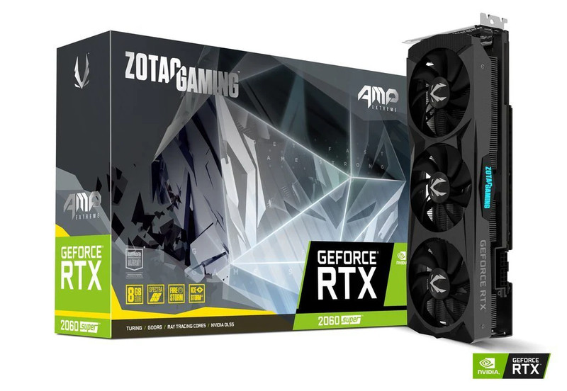 Zotac RTX 2060 Super AMP Extreme 8GB GDDR6 PCI-E Gen 4x4 - Graphics Card - كرت الشاشة